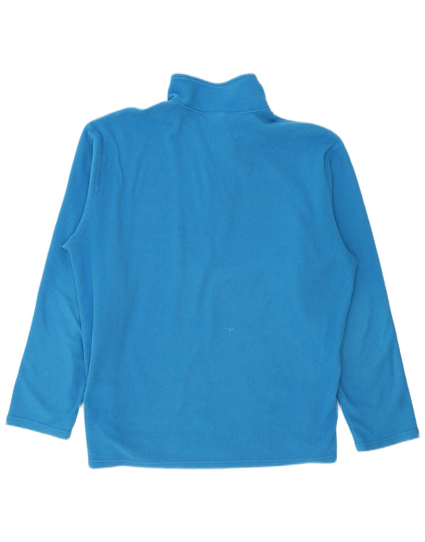 Suéter de lã masculino The North Face com zíper e gola XL azul poliéster