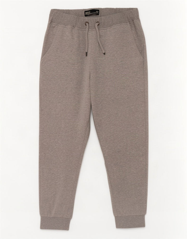 Calça de treino masculina Rifle Joggers grande algodão cinza
