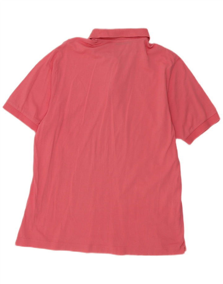 Camisa polo masculina Sergio Tacchini IT 50 algodão rosa médio