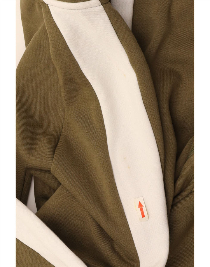 PUMA Mens Tracksuit Top Jacket Grande Khaki Colourblock Algodão