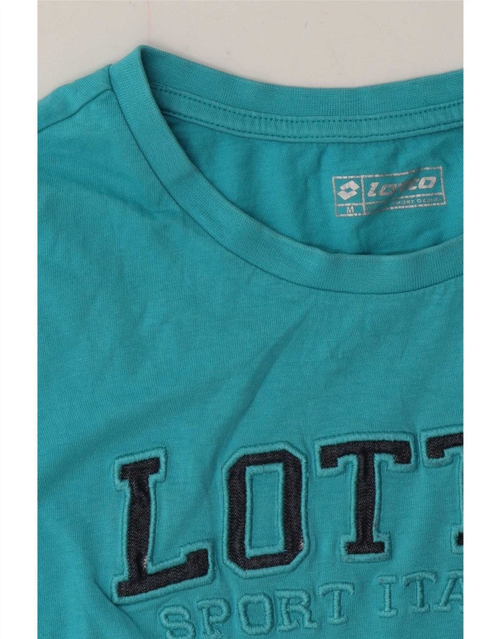 Camiseta feminina gráfica Lotto UK 14 azul médio