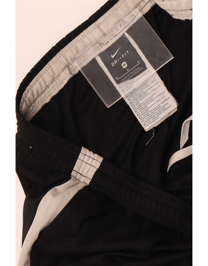Calça de treino masculina Nike Dri Fit médio preto colorblock poliéster