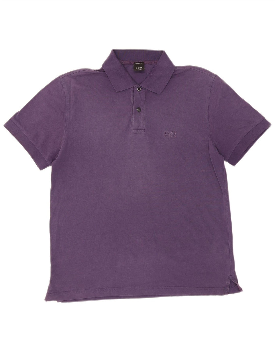 Camisa polo masculina HUGO BOSS grande algodão roxo
