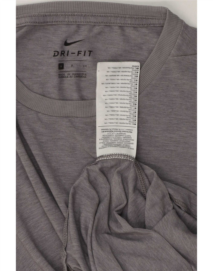 Puma Mens Tall T-Shirt Top Pequeno Poliéster Cinza
