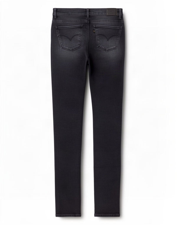 Calça jeans feminina Levi's 710 Super Skinny W31 L34 cinza algodão