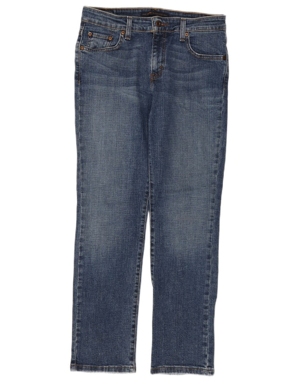 Jeans retos femininos LEVI'S US 10 grandes W30 L29 algodão azul