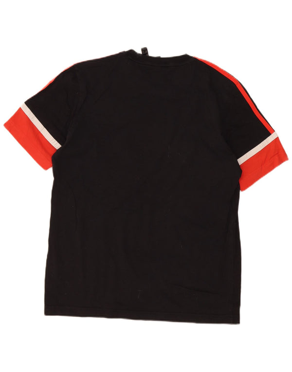 Camiseta Adidas Masculina Graphic Top Pequeno Bloco Colorido Preto