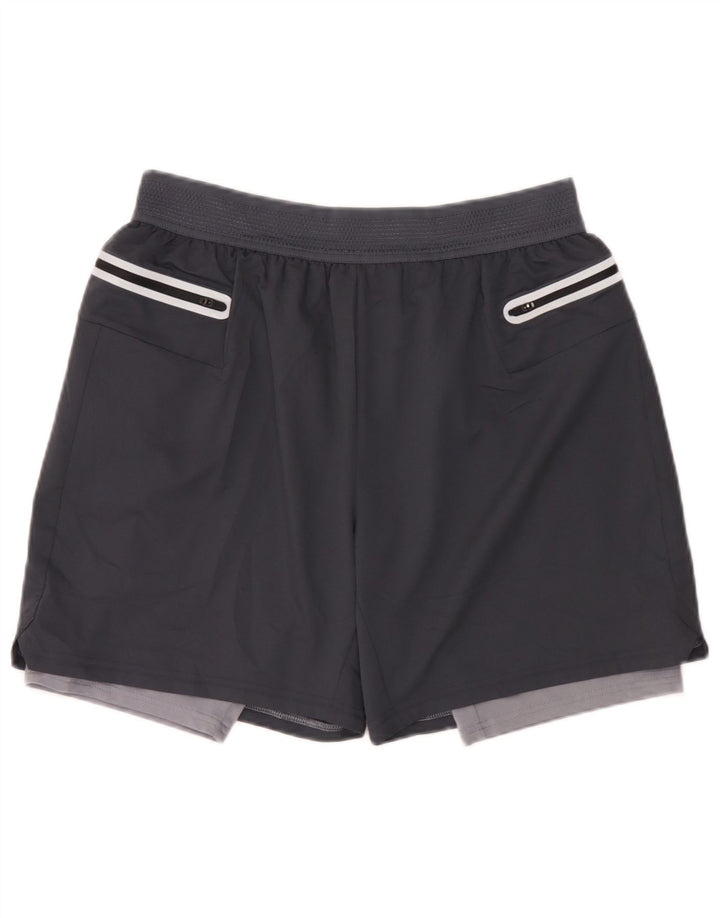 Shorts esportivos masculinos Marks & Spencer grande poliéster cinza