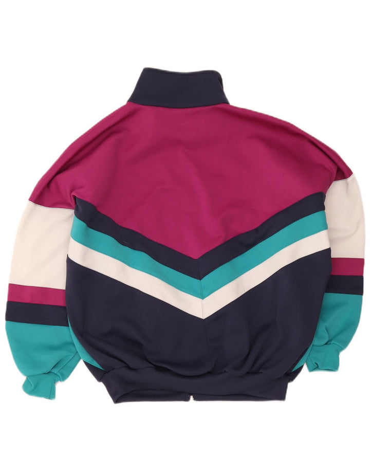 Jaqueta masculina de agasalho Jako, poliéster colorblock médio multicolorido