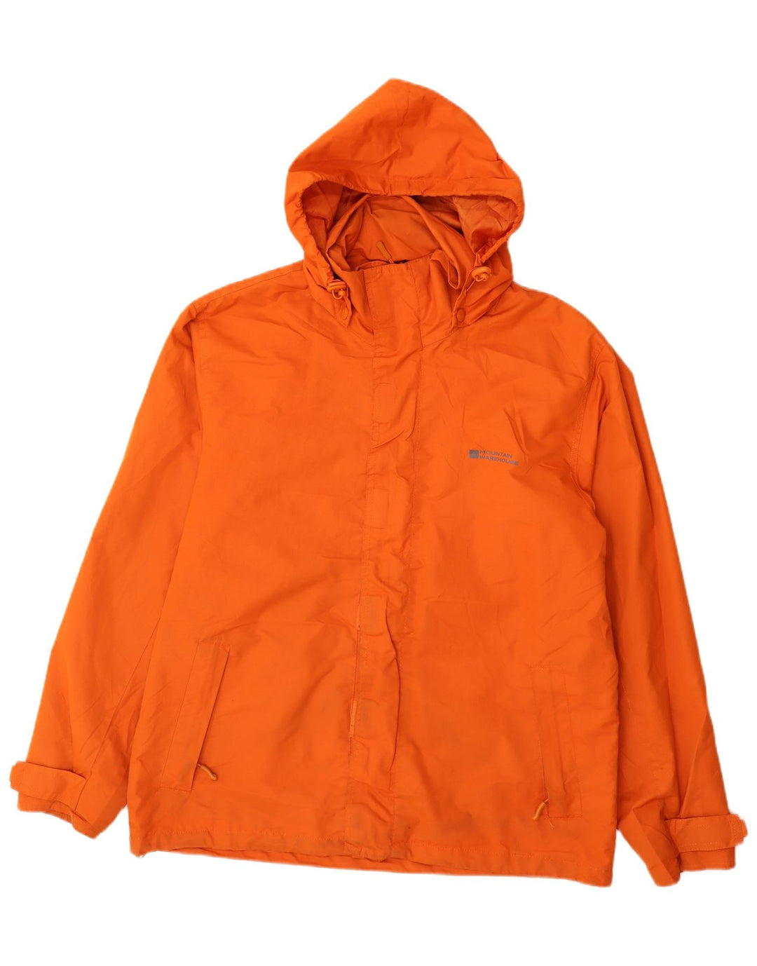 Jaqueta de chuva com capuz masculino Mountain Warehouse poliéster laranja médio Reino Unido 38