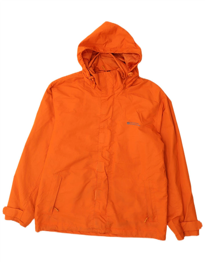 Jaqueta de chuva com capuz masculino Mountain Warehouse poliéster laranja médio Reino Unido 38