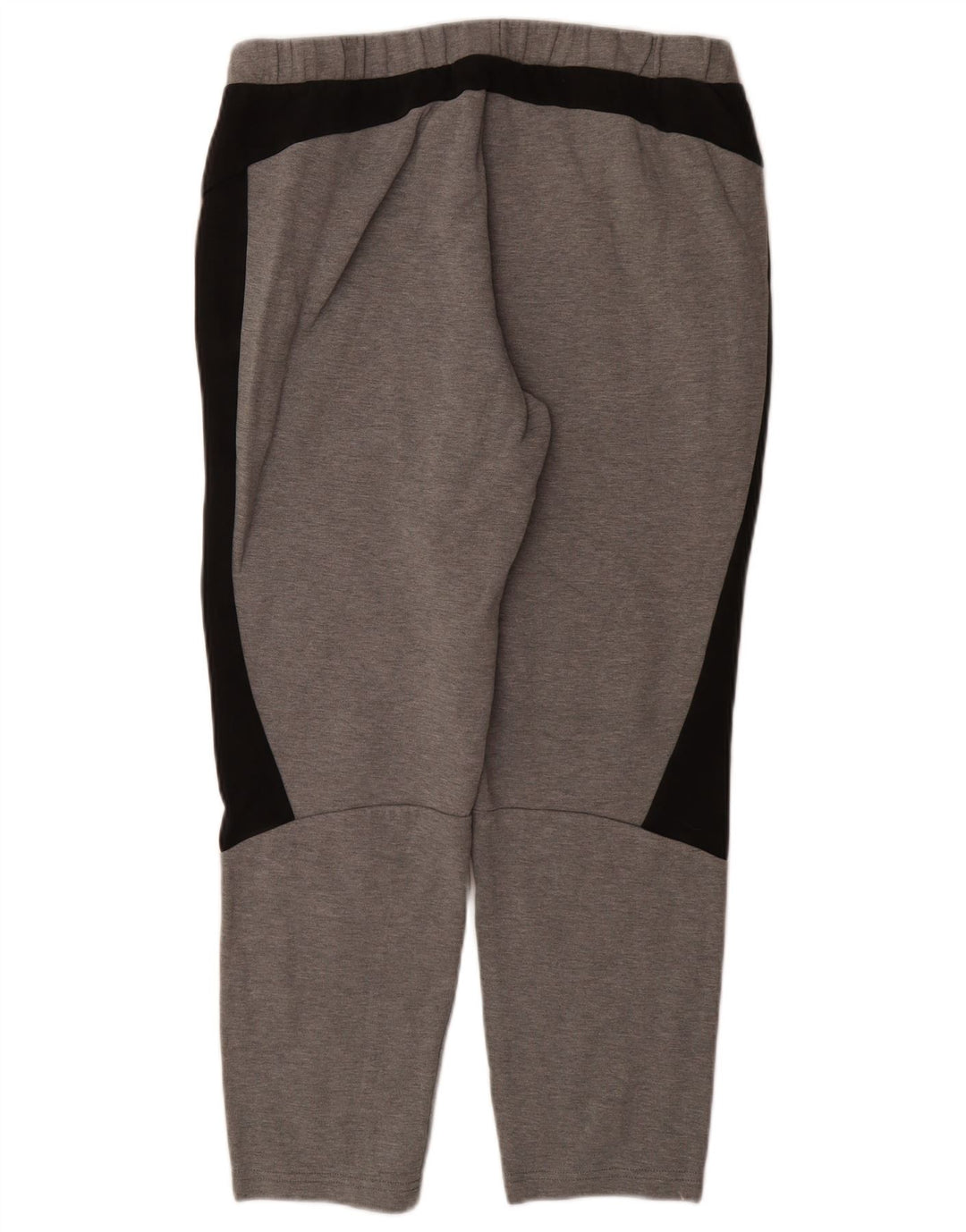 Calça de treino masculina PUMA grande cinza colorblock algodão
