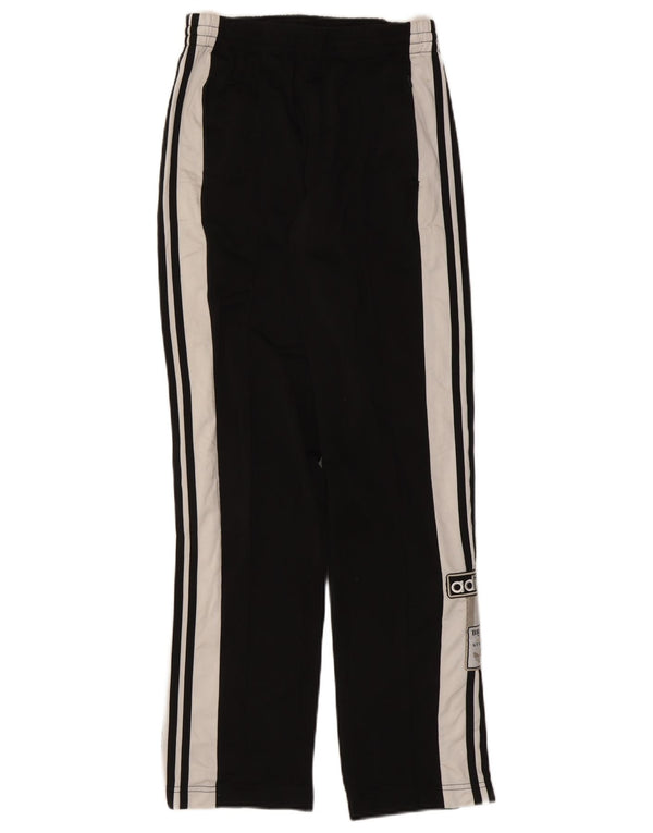 Adidas Womens Graphic Tracksuit Calças UK 8 Small Black Colourblock