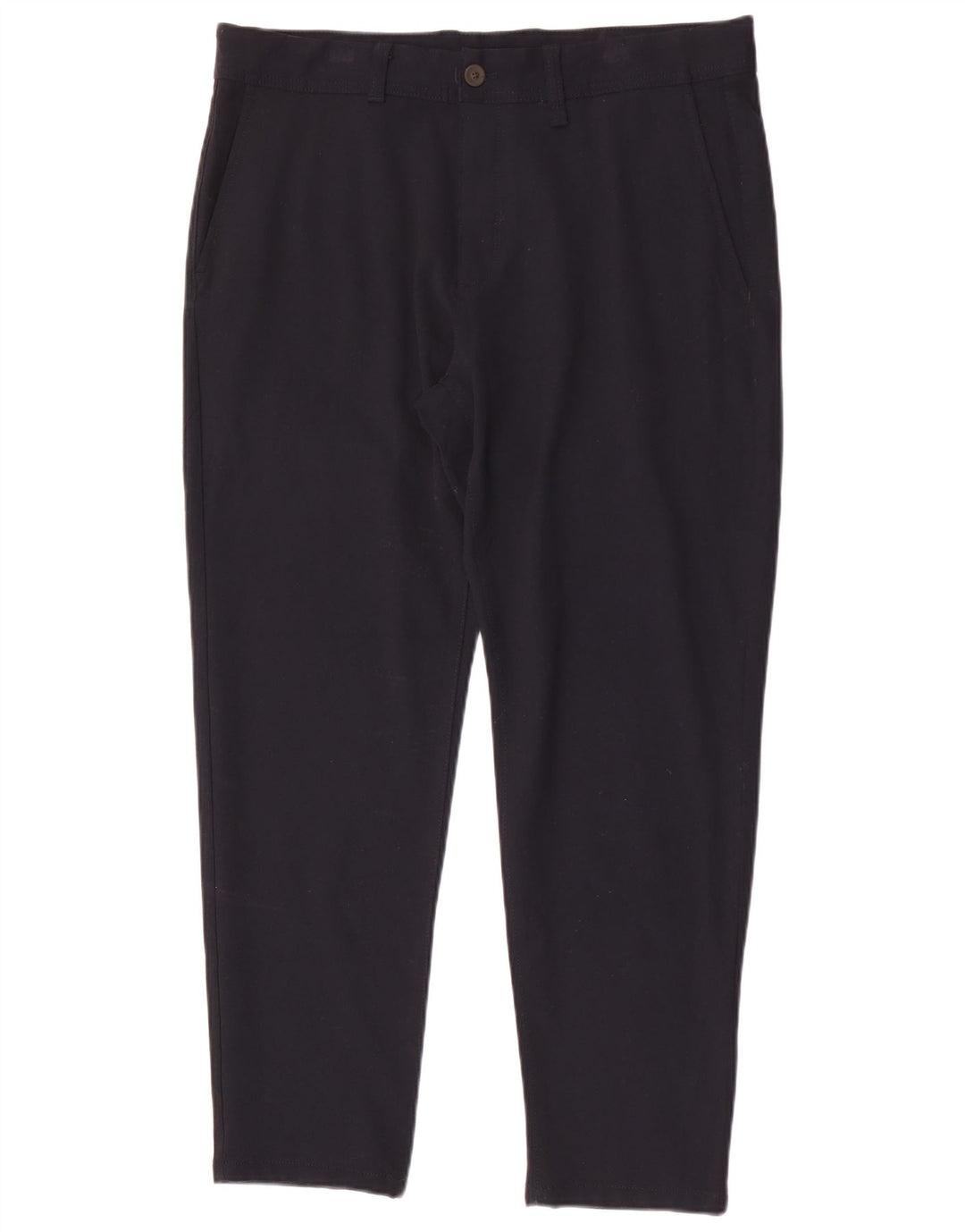 Zara Mens Chino Calças EU 44 Grande W34 L28 Azul Marinho Poliéster
