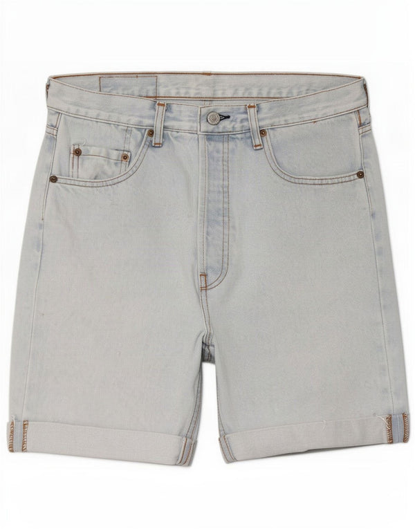 Shorts jeans masculino 501 Levi's grande W34 azul algodão