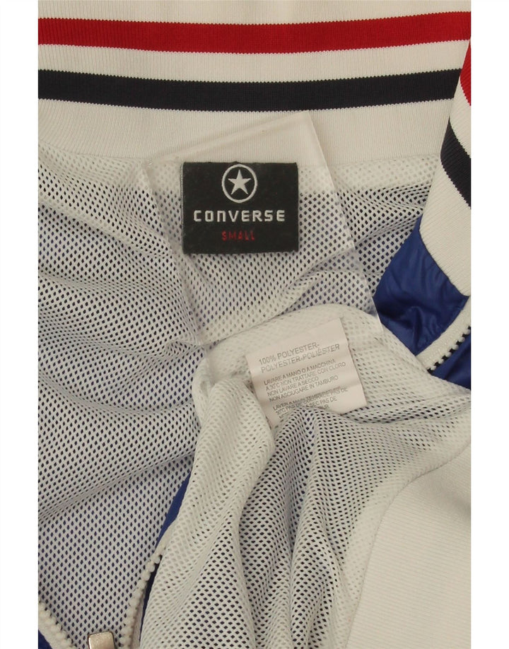 Converse Mens Tracksuit Top Jacket Pequeno Azul Colorblock Poliéster