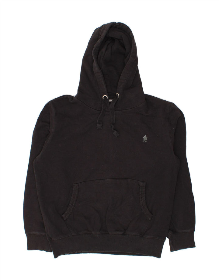 FRENCH CONNECTION Mens Hoodie Jumper Medium Black Cotton Vintage French Connection and Second-Hand French Connection from Messina Hembry 