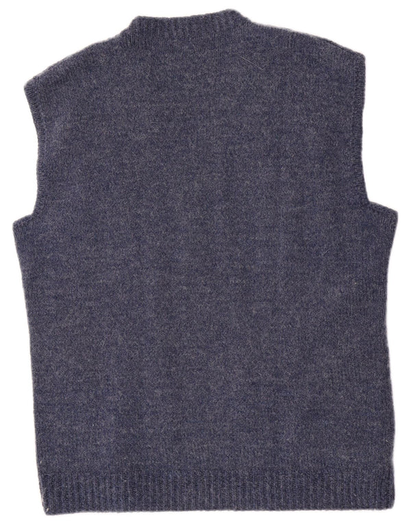Regata masculina vintage com colete médio azul marinho