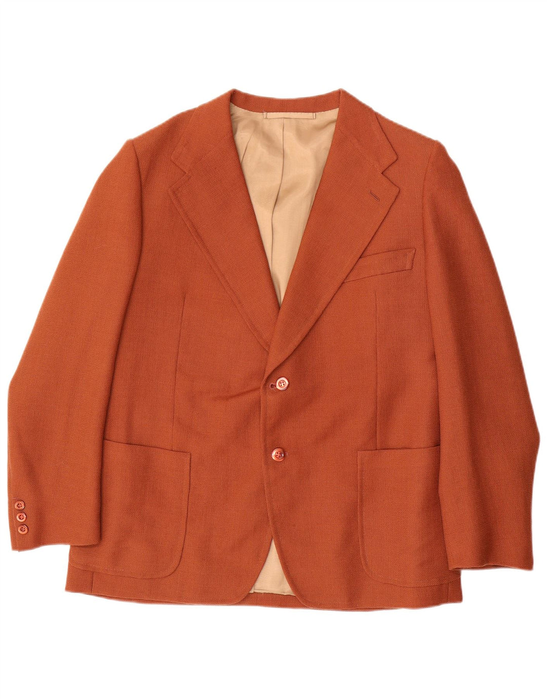 Jaqueta Blazer Masculina Vintage com 2 Botões Reino Unido 38 Marrom Médio