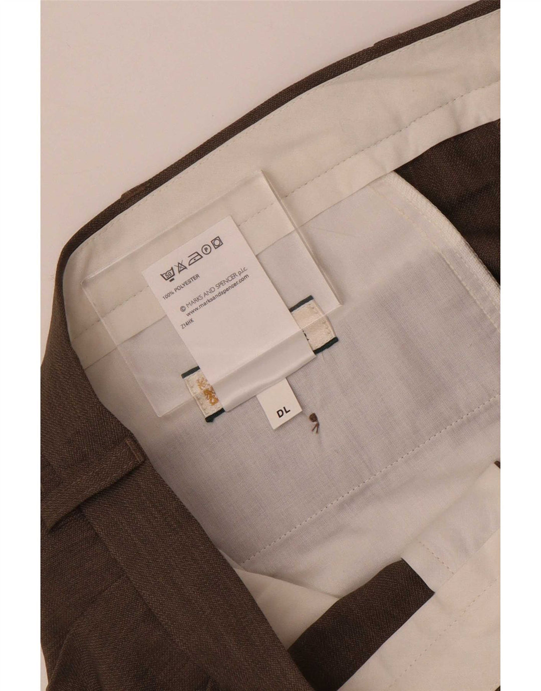 Calça masculina Marks & Spencer Pegged Suit W38 L31 cinza poliéster