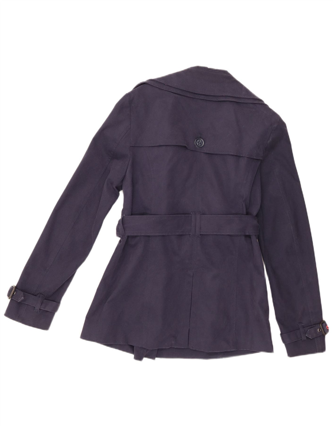 Trench Coat feminino Superdry UK 14 algodão azul marinho médio