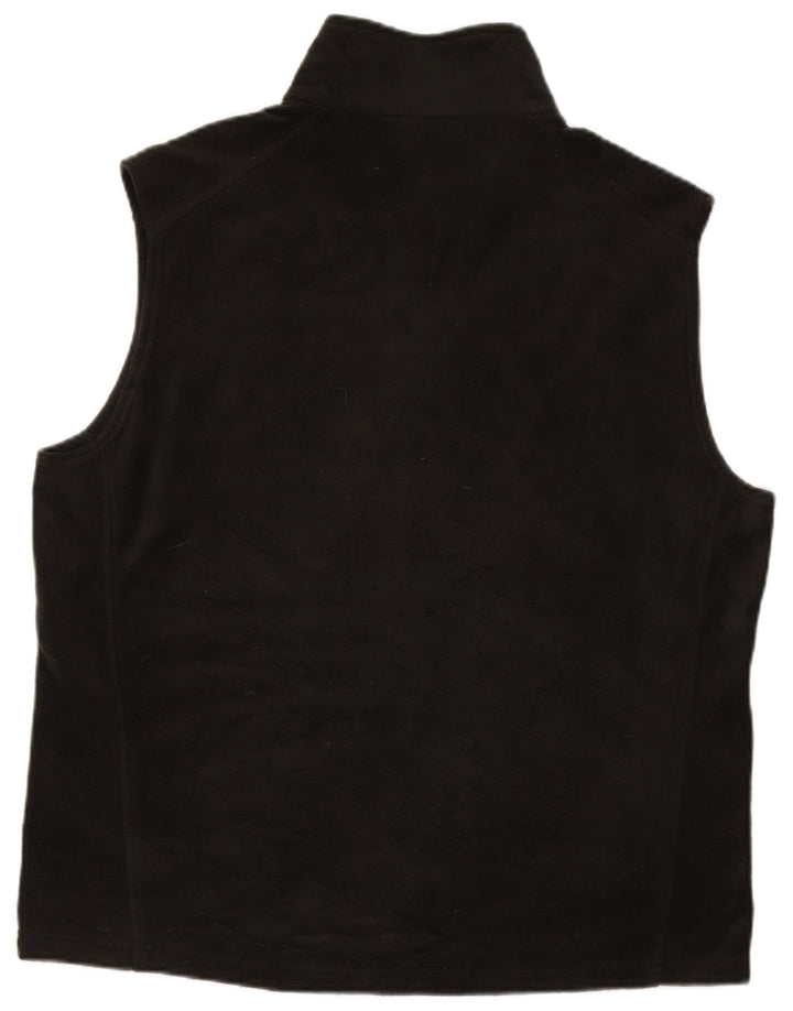 COLUMBIA Mens Fleece Gilet UK 40 Large Grey Polyester