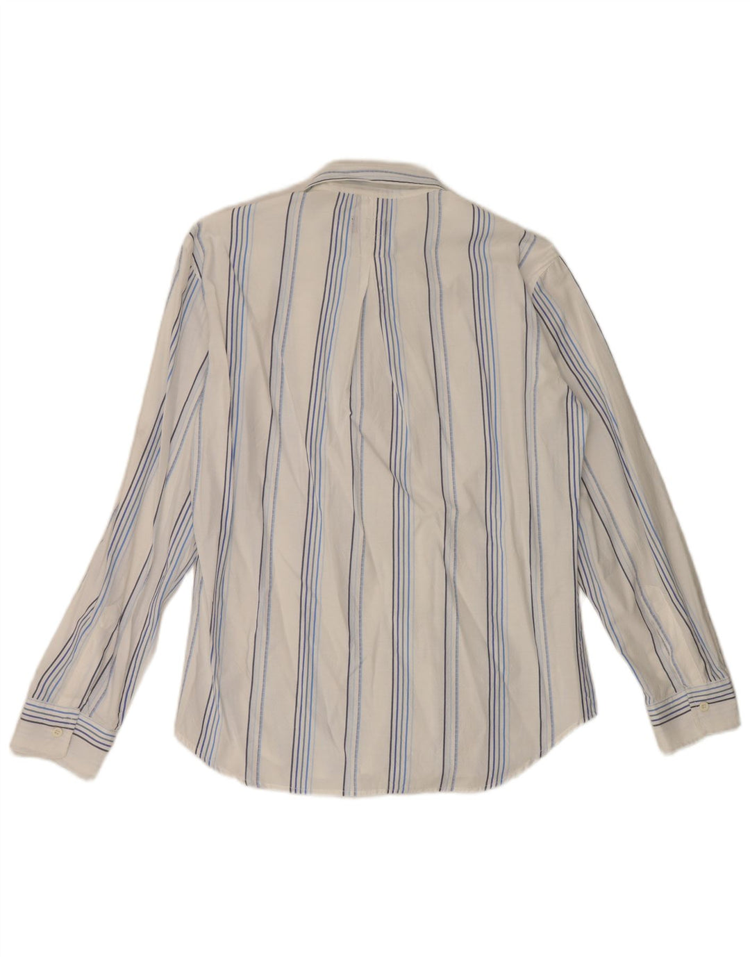 Camisa masculina Carrera de algodão listrado branco médio