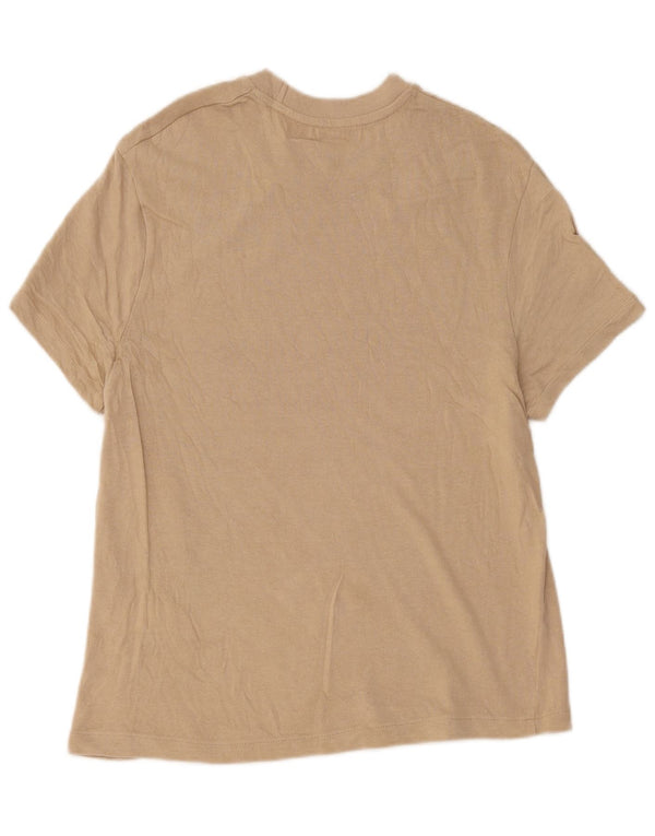 Camiseta masculina Zara Top médio algodão bege