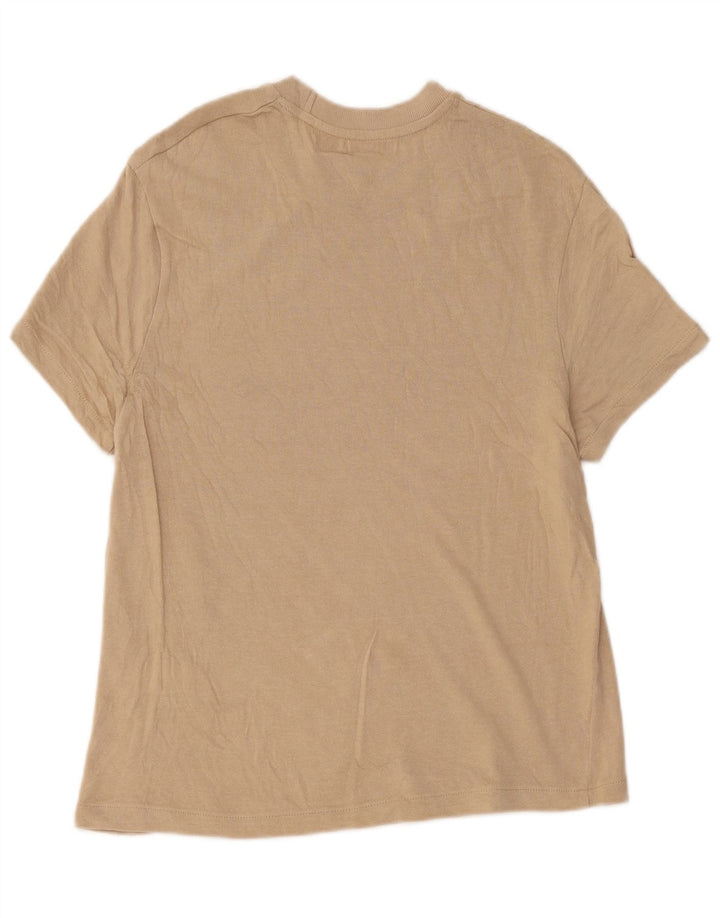 Camiseta masculina Zara Top médio algodão bege
