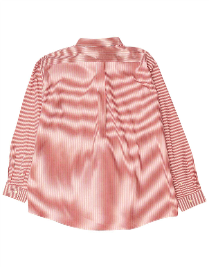 Camisa masculina L.L.Bean 2XL algodão listrado vermelho