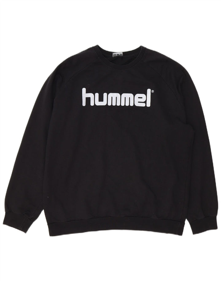 Moletom gráfico masculino HUMMEL Jumper XL algodão preto