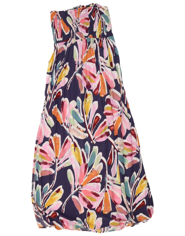Vestido feminino sem alças MARKS & SPENCER Reino Unido 14 médio floral multicolorido