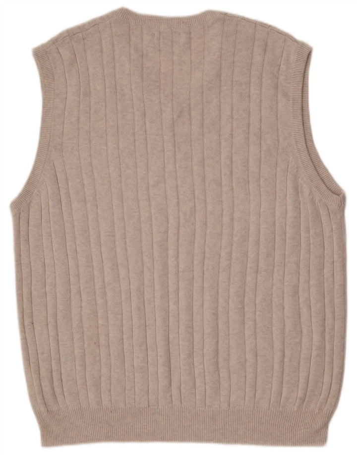 Marks & Spencer Camiseta masculina de ajuste regular, regata grande de algodão cinza