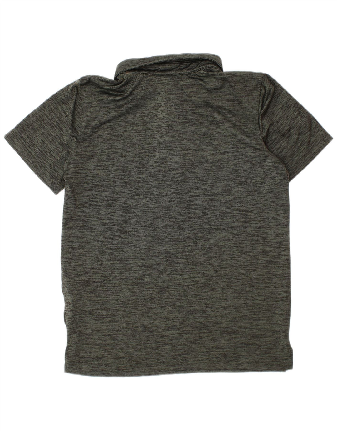 Camisa polo masculina Puma 7-8 anos pequena poliéster manchado verde