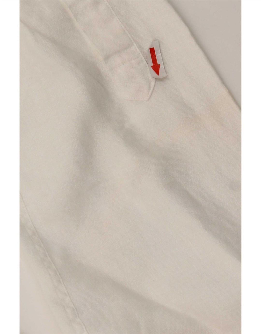 Camisa masculina Jaeger de linho branco médio