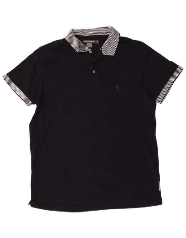 Camisa polo masculina French Connection XL algodão azul marinho