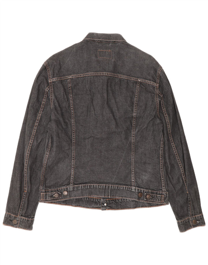 Jaqueta jeans feminina Levi's 15-16 anos XL cinza algodão