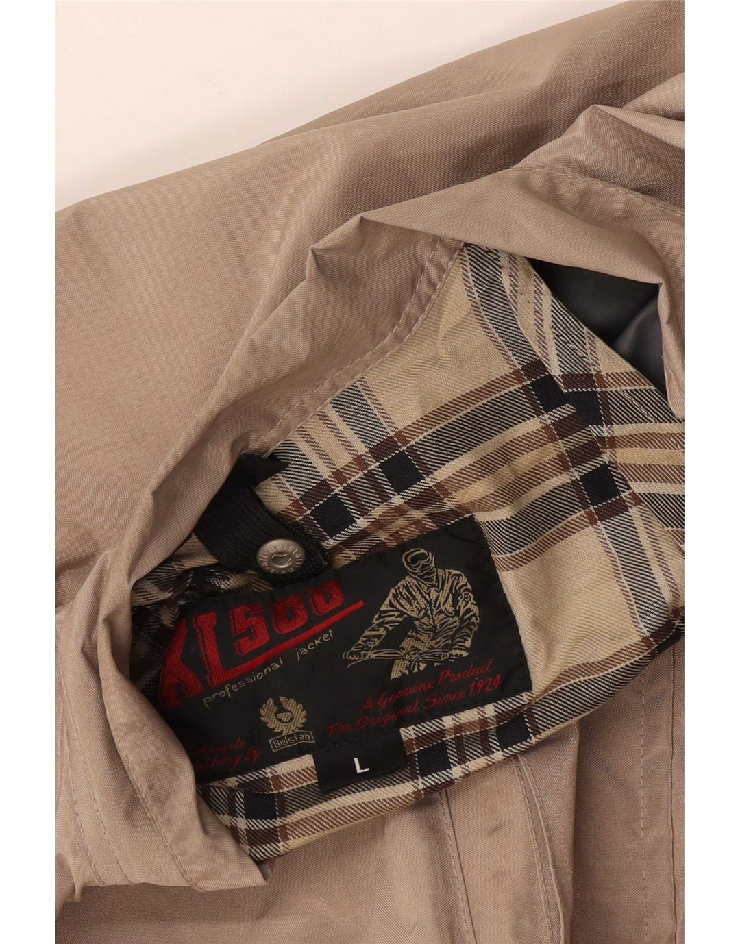 Jaqueta utilitária masculina Belstaff UK 40 grande bege