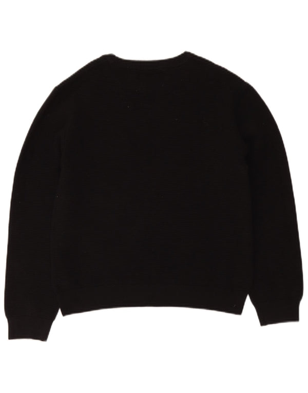 Suéter Zara Boys com gola canoa 11-12 anos algodão preto