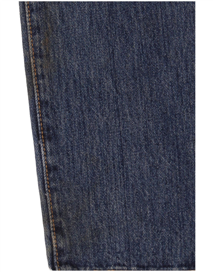 LEVI'S Masculino 501 Straight Jeans W33 L32 Azul Algodão