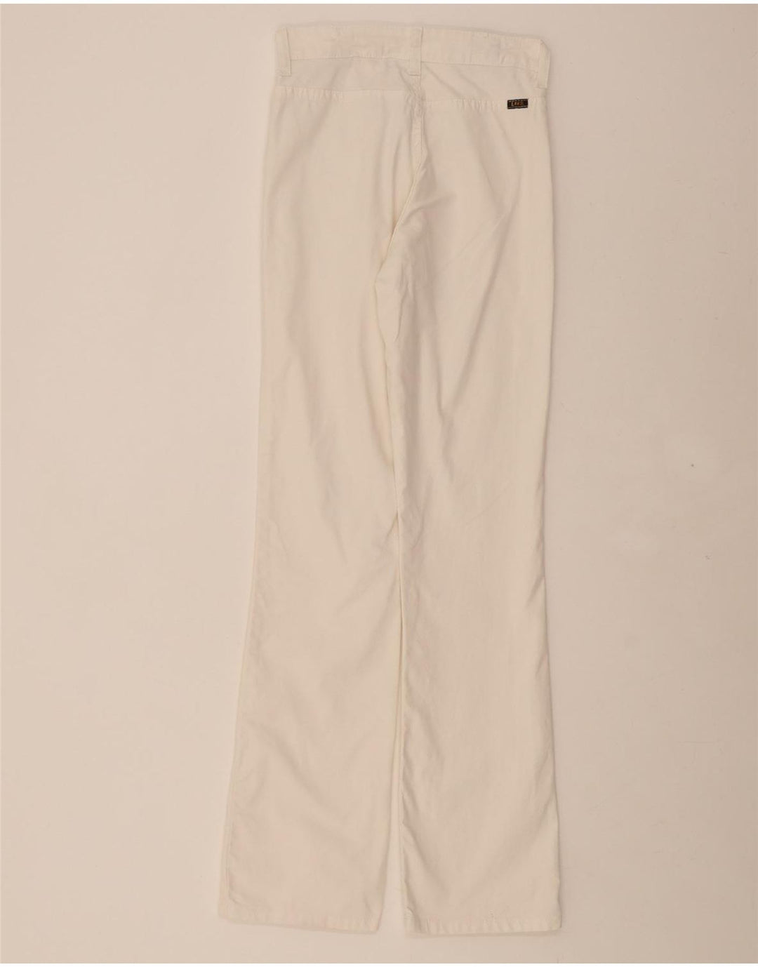 LEE Womens High Waist Casual Trousers W26 L33 White Cotton Vintage Lee and Second-Hand Lee from Messina Hembry 