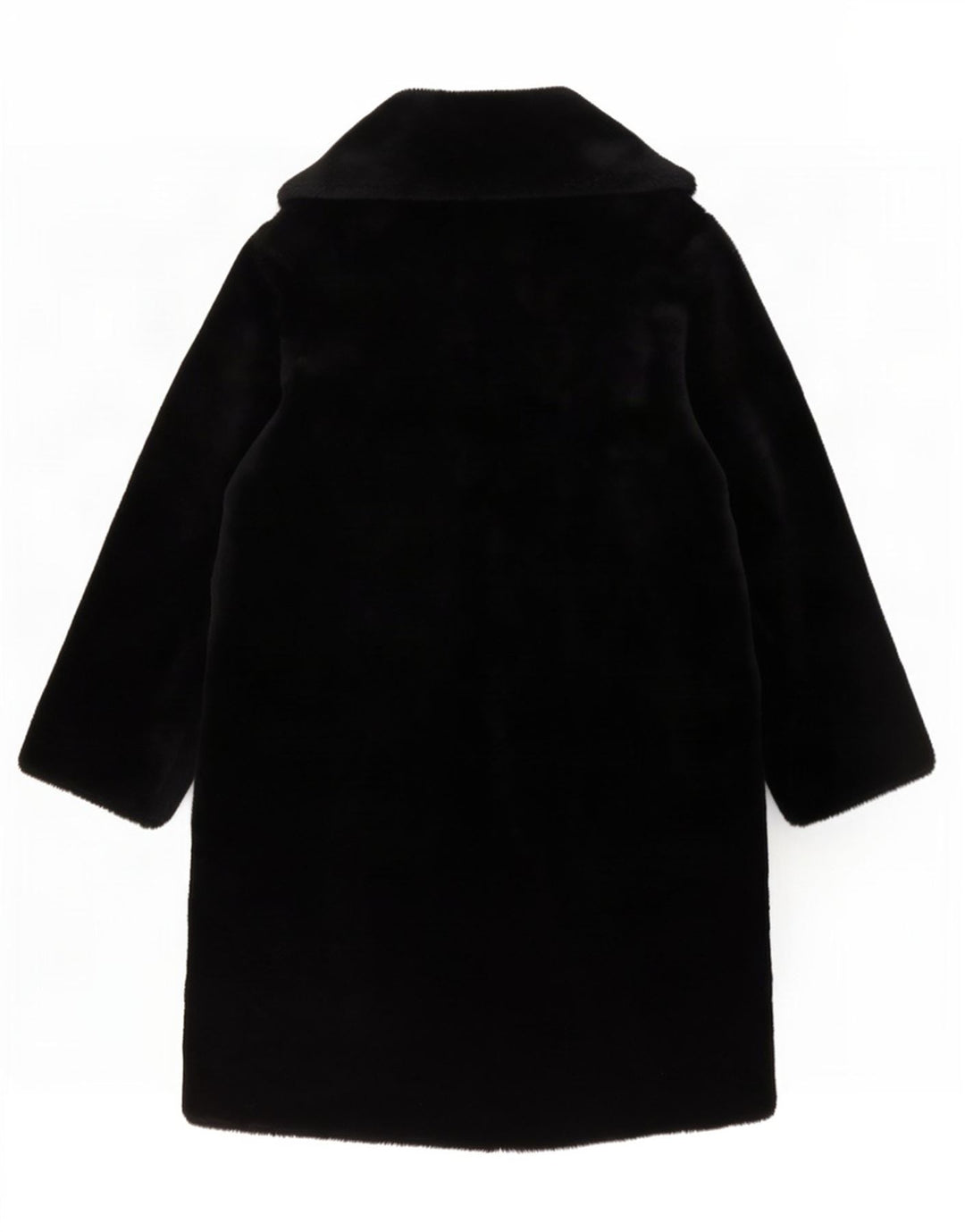 Sobretudo de veludo feminino vintage Reino Unido 14 grande acrílico preto