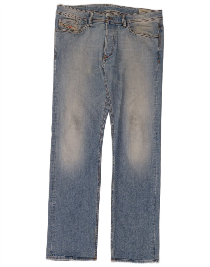 Diesel Masculino Viker Straight Jeans W34 L32 Azul Algodão