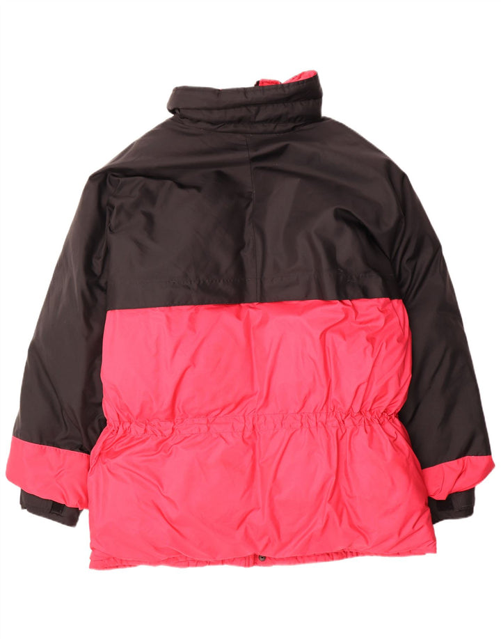 Jaqueta acolchoada masculina Dolomite UK 42 XL rosa colorblock nylon