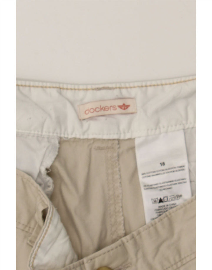 DOCKERS Womens Chino Shorts US 18 2XL W38  Beige Cotton Vintage Dockers and Second-Hand Dockers from Messina Hembry 