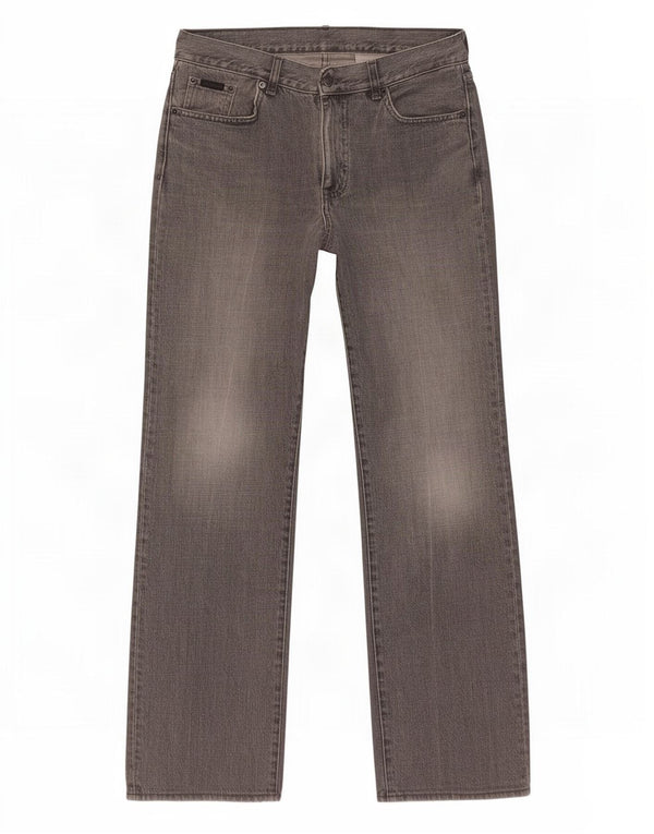 Calça jeans reta masculina Calvin Klein W30 L31 cinza