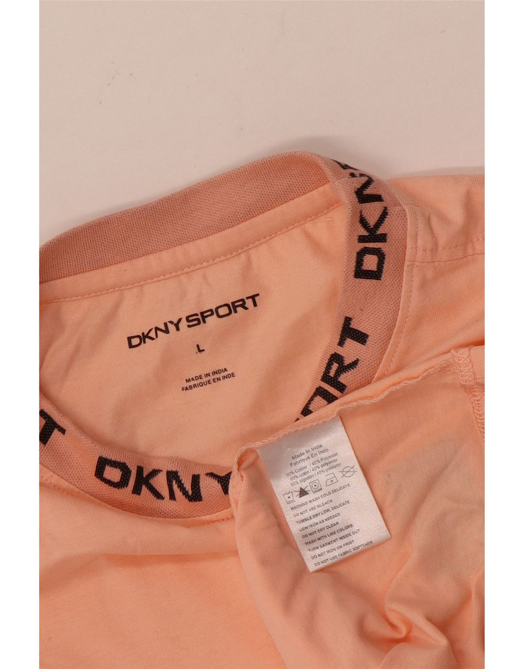 Camiseta gráfica masculina Dkny Top grande algodão rosa