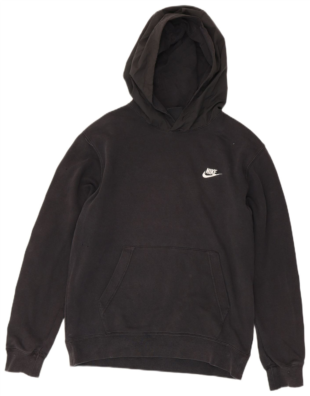 Nike masculino gráfico moletom com capuz médio algodão preto
