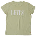 Camiseta feminina gráfica LEVI'S UK 12 algodão verde médio