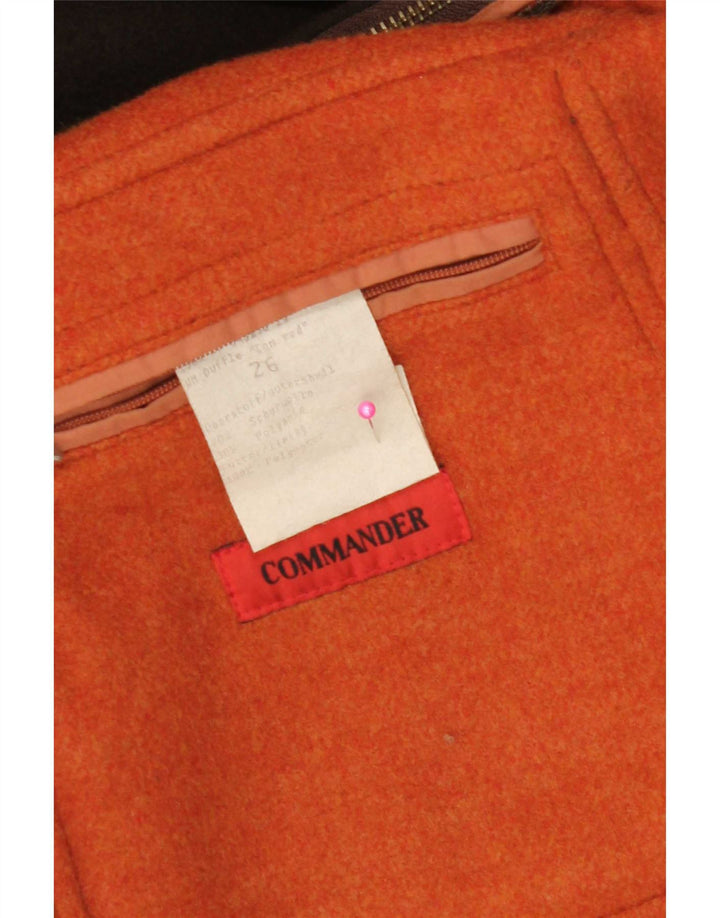 Casaco masculino com capuz Commander UK 42 XL lã marrom